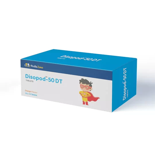 Disopod-50 DT Tablets Orange Flavour