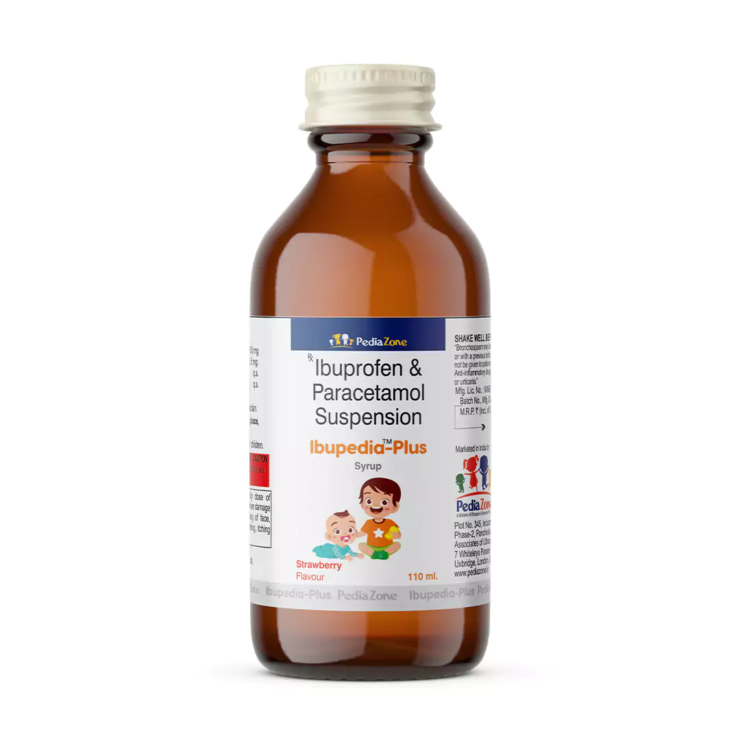 Ibupedia-Plus Syrup Strawberry Flavour 110ml