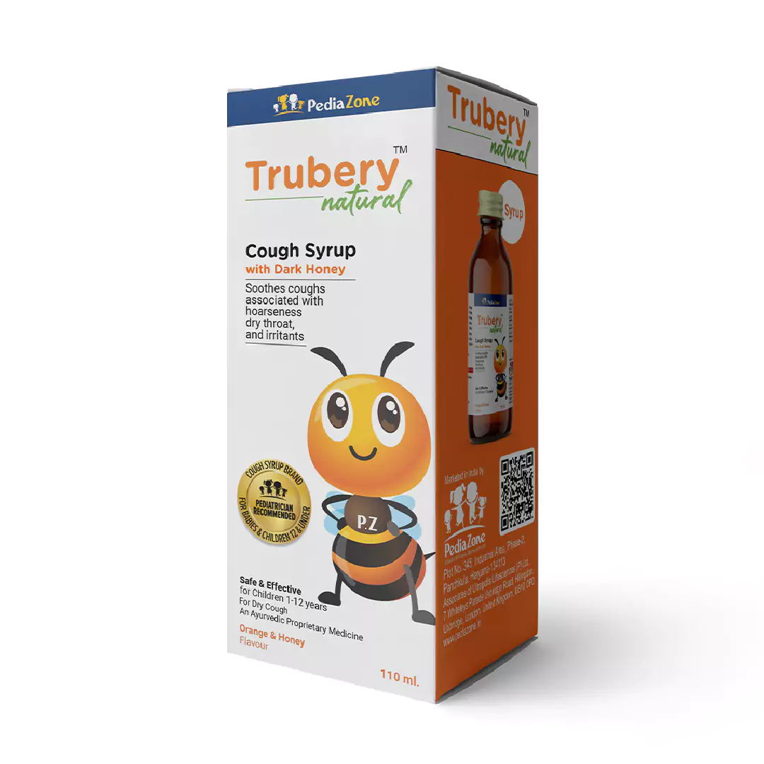 Trubery Natural Cough syrup Orange and Honey Flavour 110ml