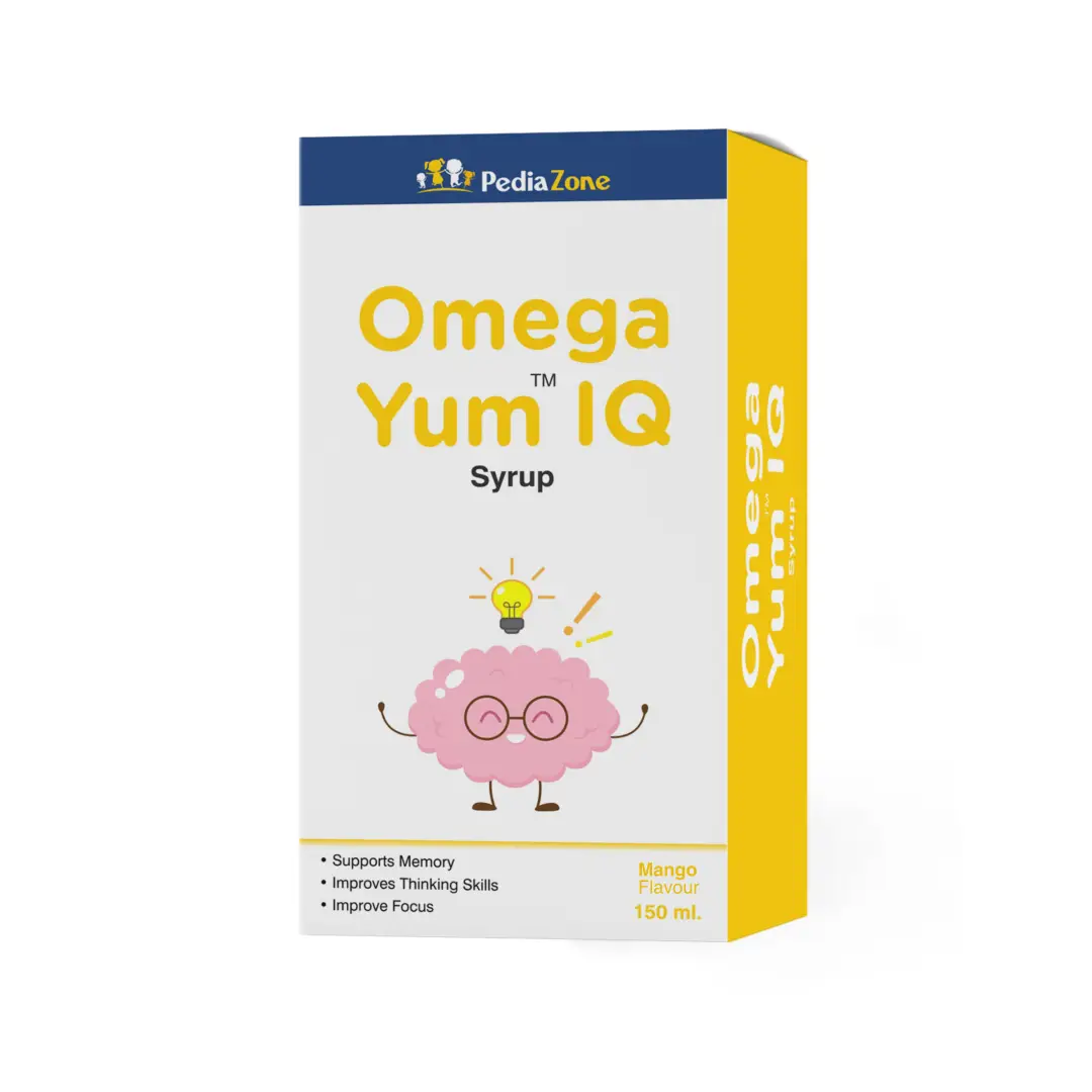 Omega Yum IQ Syrup 150ml Mango Flavour