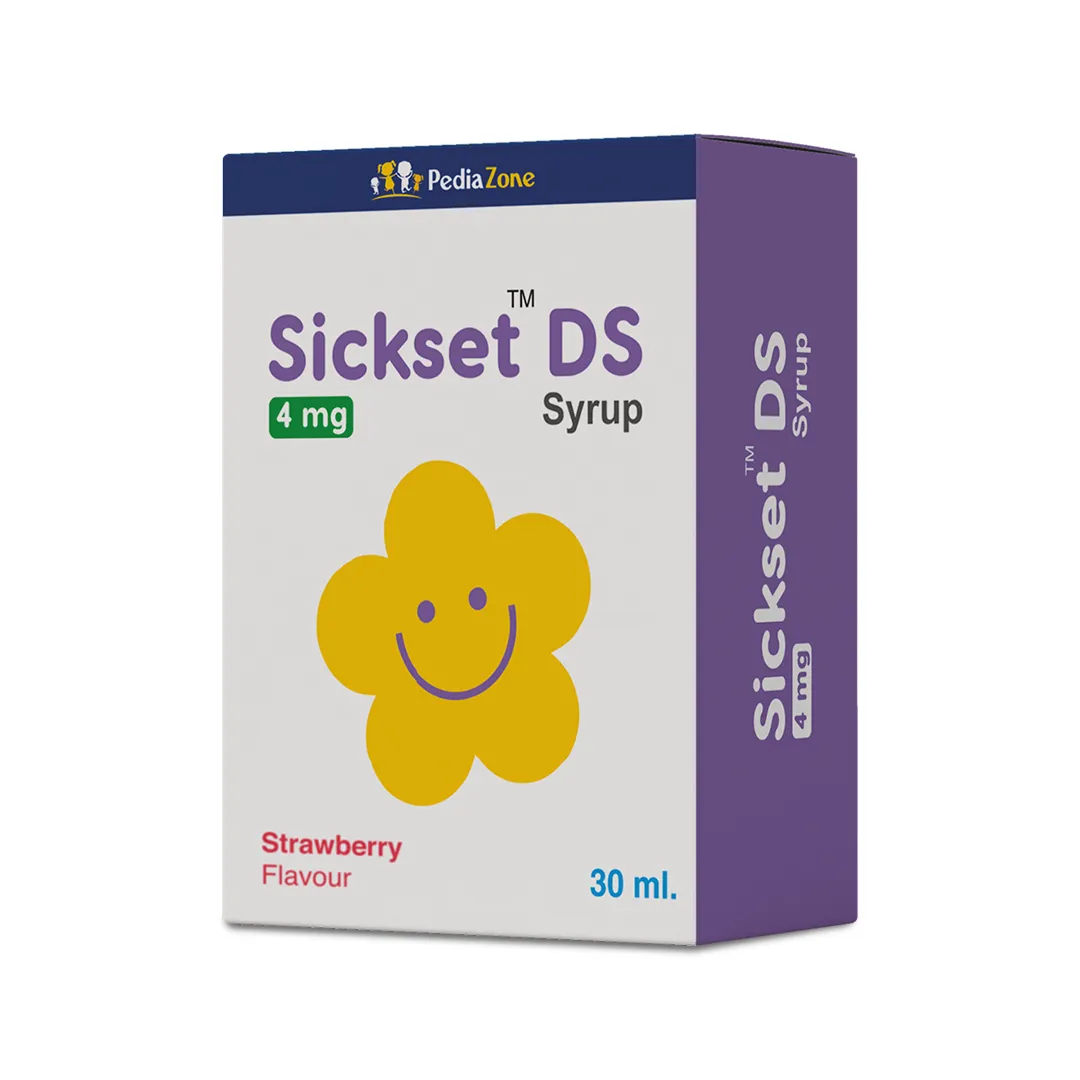Sickset DS Syrup 4mg 30ml Strawberry Flavour