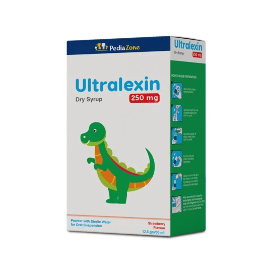 Ultralexin Dry Syrup 250mg 30ml Strawberry Flavour